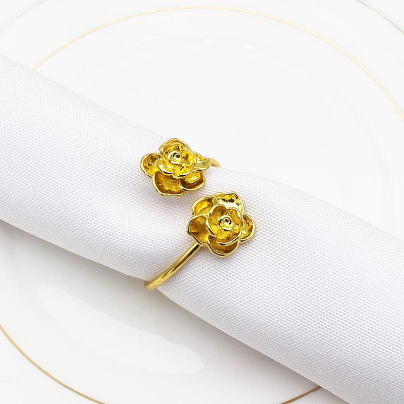 12 шт./лот кольцо для салфеток в виде розы, открытая пряжка для салфеток, кольцо для салфеток из сплава, кольцо для салфеток в форме рта, кольца для салфеток для свадеб