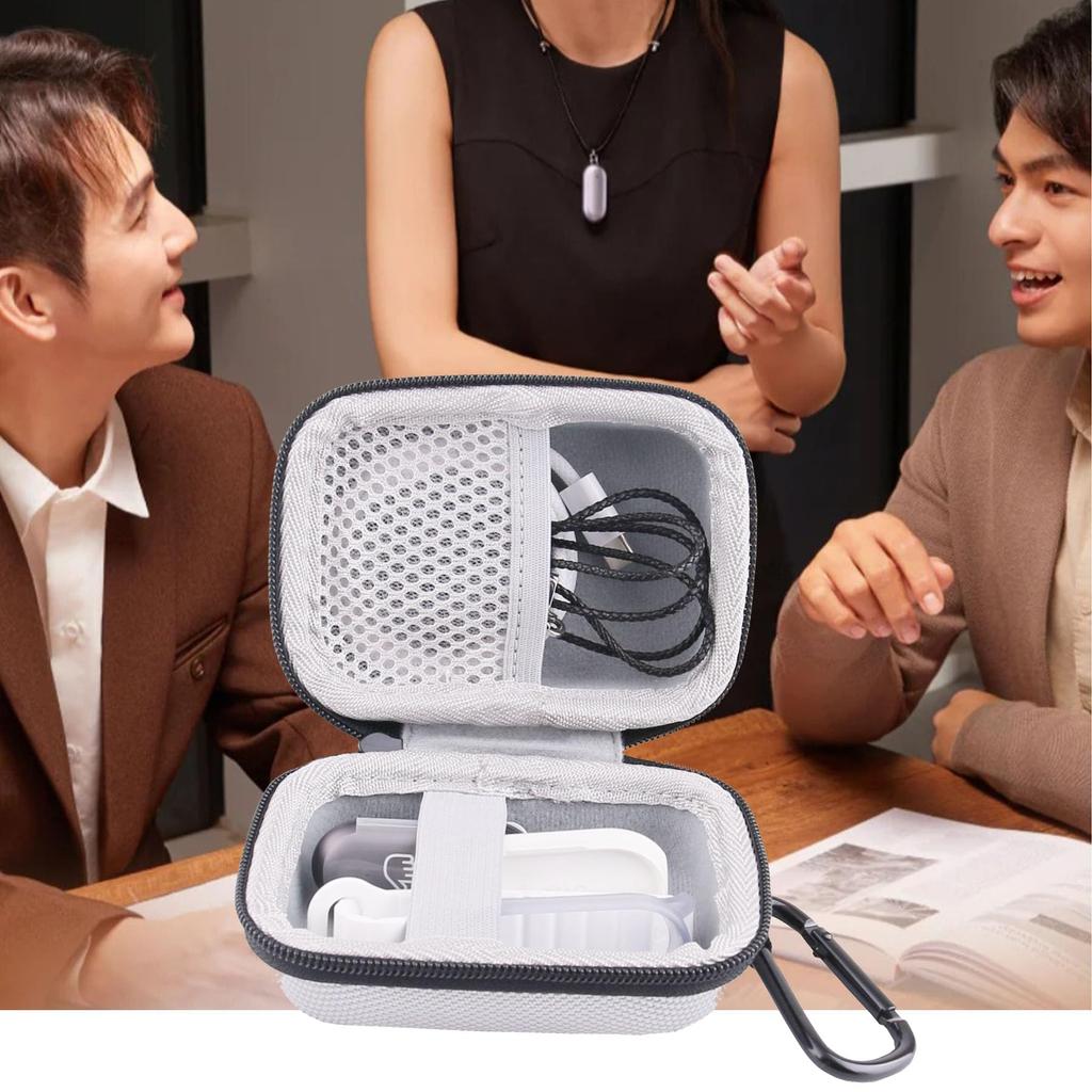 Чехол для хранения WERJIA, совместимый с PLAUD NotePin AI Voice, носимый AI-инструмент, совместимый с капсульным типом, защитный чехол для хранения, регистратор, (Серый)