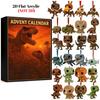 Dinosaur Park Advent Calendar 2025 with 24 Surprise Figures Christmas Advent Calendar for Halloween and Christmas