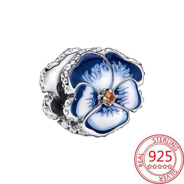 Новый брелок-ключ в виде божьей коровки и сердца, подходит для оригинального модного браслета из стерлингового серебра S925, брелок-подвеска для девочки, подарок