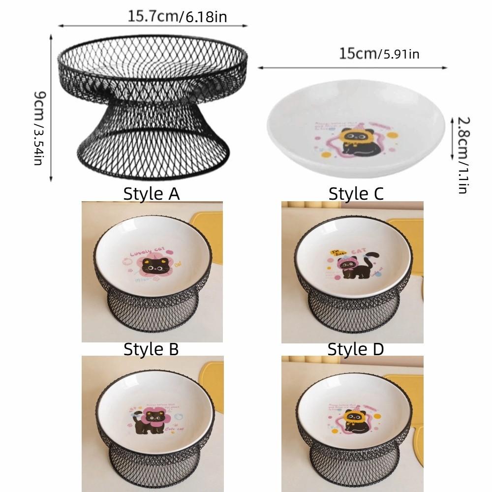 Non-Slip Elevated Pet Bowl No Spill with Stand Dog Water Bowl Large Capacity Cat Feeding Station Wet And Dry Food