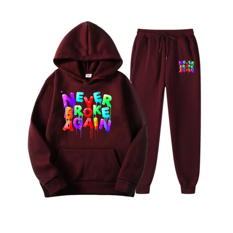 Рэпер YoungBoy Never Broke Again, толстовки, костюм, мужская толстовка в стиле Харадзюку, женская уличная одежда, корейский комплект пуловера с капюшоном