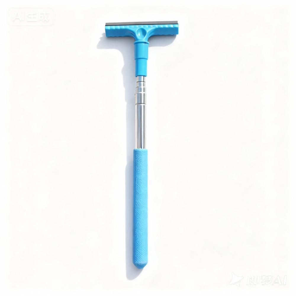 Adjustable Telescopic Rearview Mirror Squeegee Portable Size Manual Water Scraper Rainy Weather