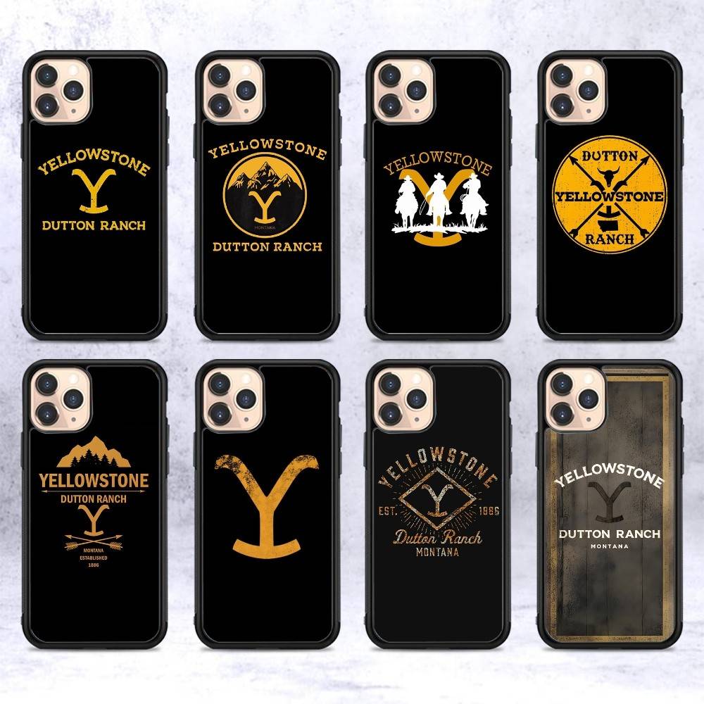 Y-Yellowstone D-Dutton R-Ranch Logo Phone Case For IPhone 16 Pro Max 15 14 Plus 14 13 12 11 17 PC+TPU Cases Back Cover