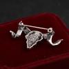 Badge Corsage Luxury Metal Badge British Style Brooch Man Pins Suit Accessories Sheep Brooch