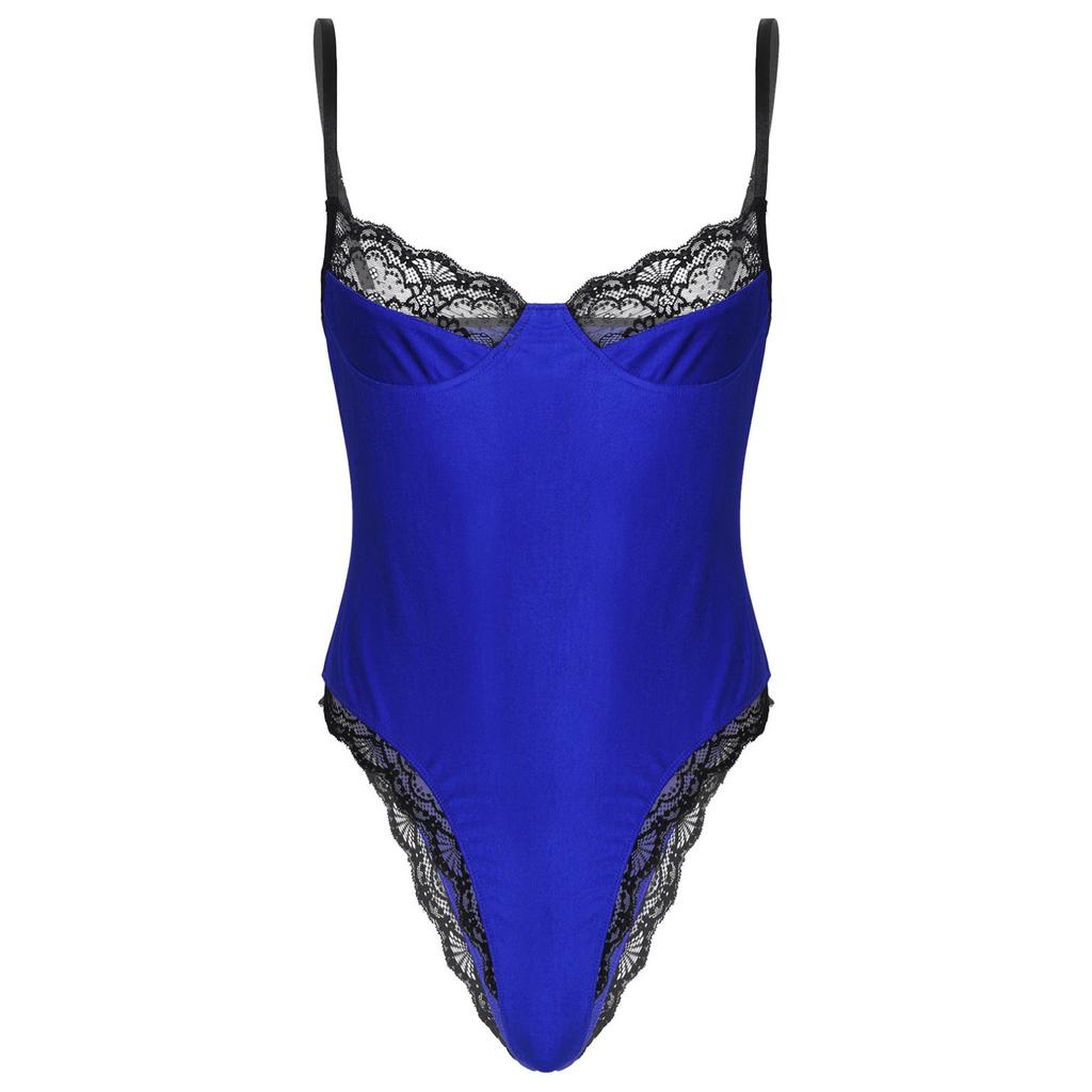 Мужское сексуальное кружевное облегающее боди, нижнее белье без рукавов, Тедди, комбинезон, ночное белье