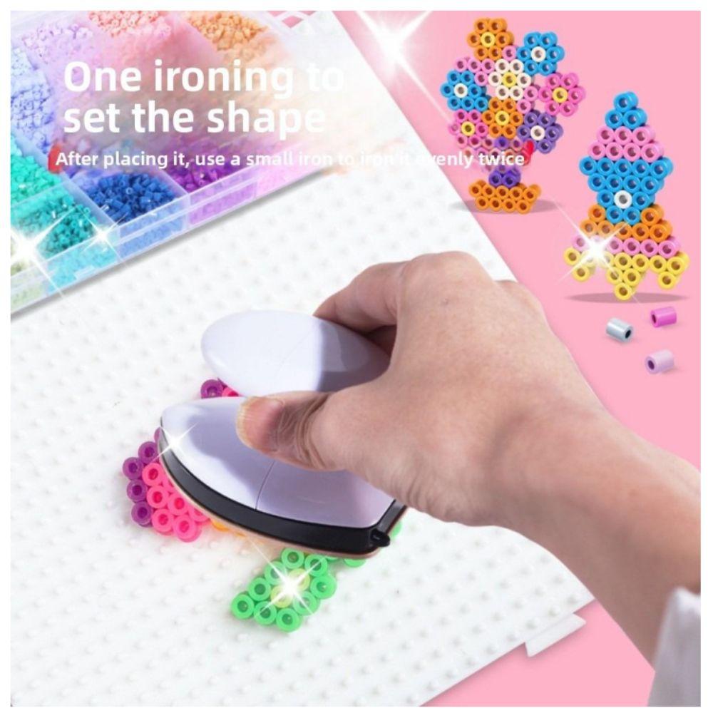 Набор для рукоделия «Сделай сам» из бобовых, листы для пегборда, термонаклейки с бусинами, обучающие игрушки