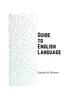 Книга Guide To English Language : Examples, Exceptions, and Exercises