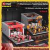 In Stock Bburago F1 1:43 Ferrari Sf24 #16 #55 Pit Pass 6pcs Maintenance Worker Doll Diecast Model Piece Pit Crew Toys Gift