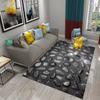 3D Ковер из черного камня с узором булыжника Текстура Прямоугольные ковры для гостиной Спальни Декор Полиэстер Коврик для йоги