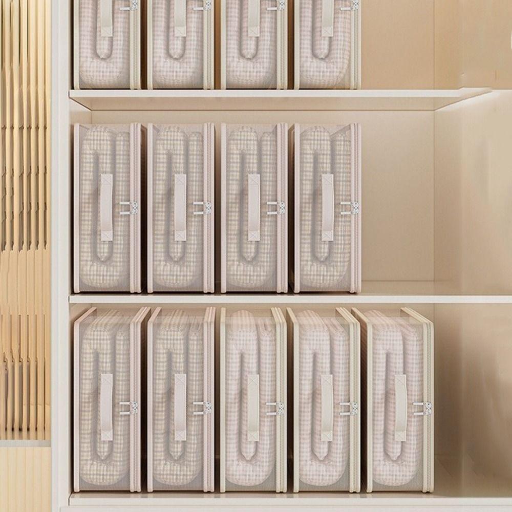 2Pcs Divided Clothes Quilt Storage Bag Large Capacity Moving Packing Bag Bed Sheet Organizer  Travel