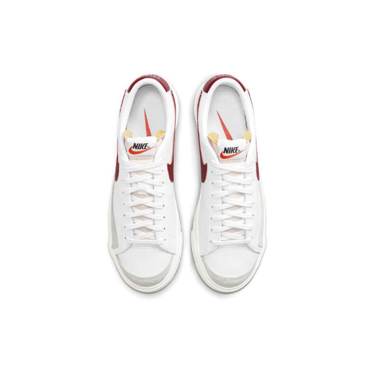 Nike Кроссовки Blazer Low 77 Белый Командный Красный Женские DC4769-104