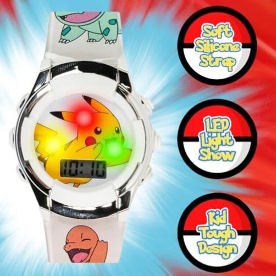 Детские кварцевые часы Pokemon Резиновый ремешок Разноцветные 13 (Модель POK4240AZ)