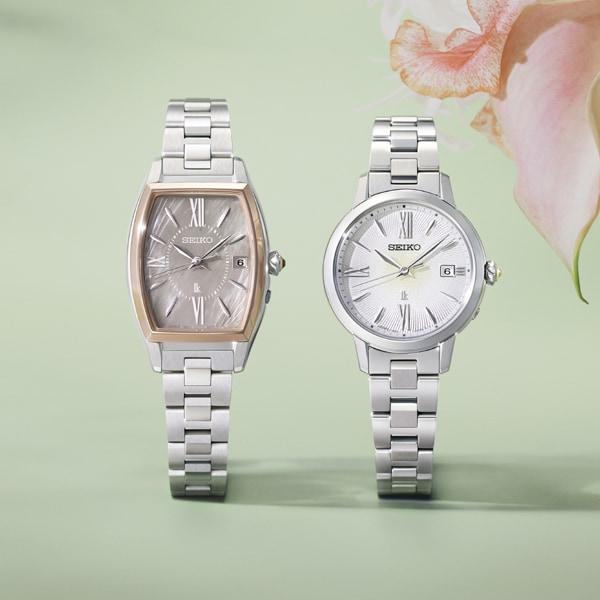 Seiko Women's SSQW072 (LUKIA Grow Solar Radio Controlled Metal Band Women's) Tonneau Watch Silver