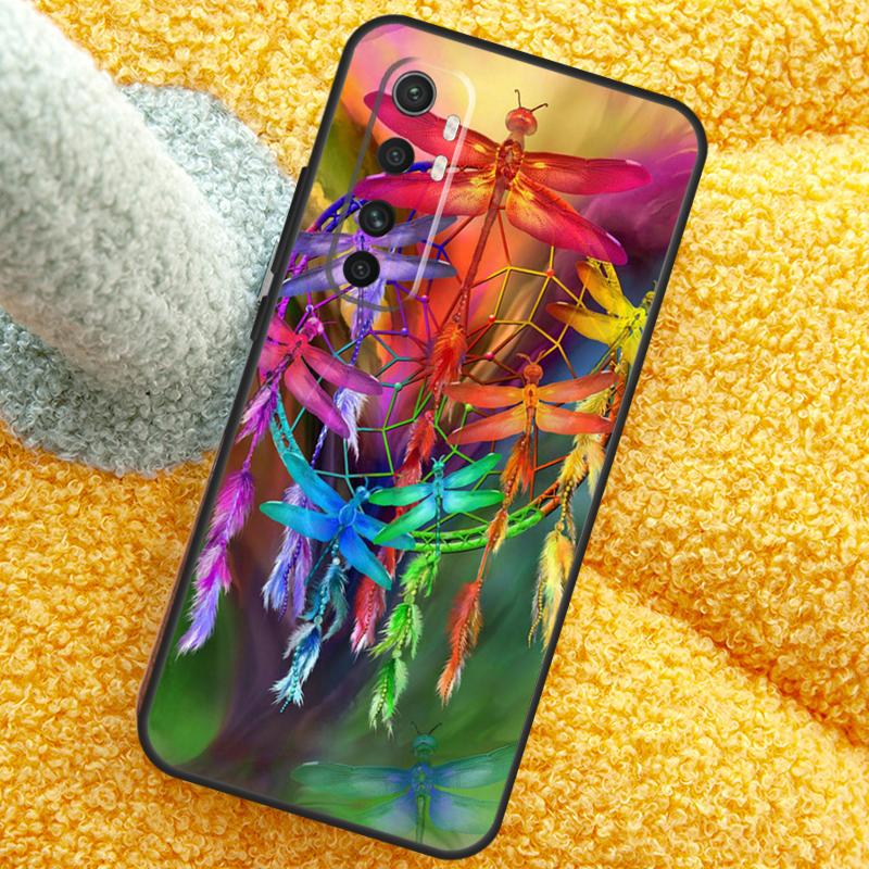 Красочный чехол-стрекоза для Xiaomi 15 14 Ultra 13T 14T 15T 17 Pro Max Чехол для POCO X7 F8 Pro X3 X5 X6 F5 F6 F7
