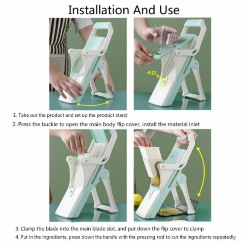 Многофункциональная овощерезка «пять в одном», ломтерезка для лимона, кухонная терка для мяса, слайсер