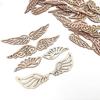 Натуральный декоративный DIY ремесло скрапбукинг граффити орнамент деревянные чипсы крылья ангела кулон