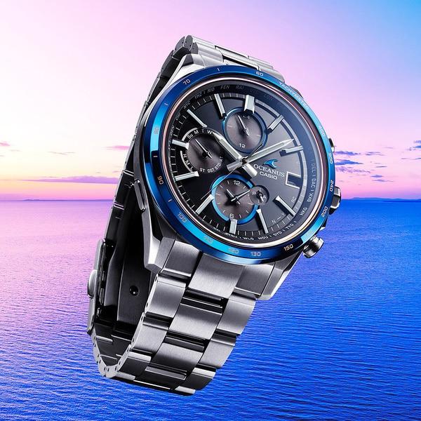 Casio Мужские часы OCEANUS OCW-T4000D-1AJF [OCEANUS CLASSIC LINE] Круглые серебристые титановые