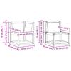 Outdoor Sofa Set with Cushions 5 pcs Natural and Black