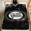1 шт. Фланелевое одеяло с принтом SK Sturm Graz, Высокое качество, Для всех сезонов, Декор для дома, Тепло и уют, Идеально для рождественских подарков
