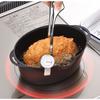 Hirosho Petit Oval Deep Fryer/Tempura Pot with Thermometer, Mini, 15x20cm, Induction Compatible, Black