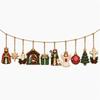 Wooden Decorative Christmas Ornaments, Christmas Tree Ornaments, Christmas Decorations, Festive Decorations, Festive Atmosphere Hangings