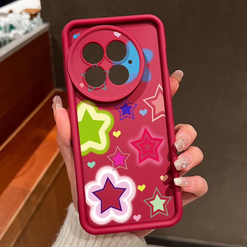 For OnePlus 13 Case Blended Colorful Stars Pattern Shockproof Bumper Silicone Cover For OnePlus 15 Nord 5 13R 13T 12R 12 11R 5G