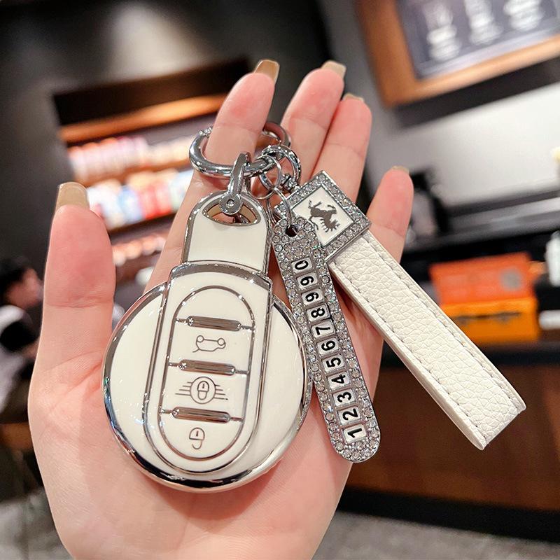 Applicable BMW Mini Key Case Countryman Cooper Key Case f54f55f56F60 Shell Ring Female