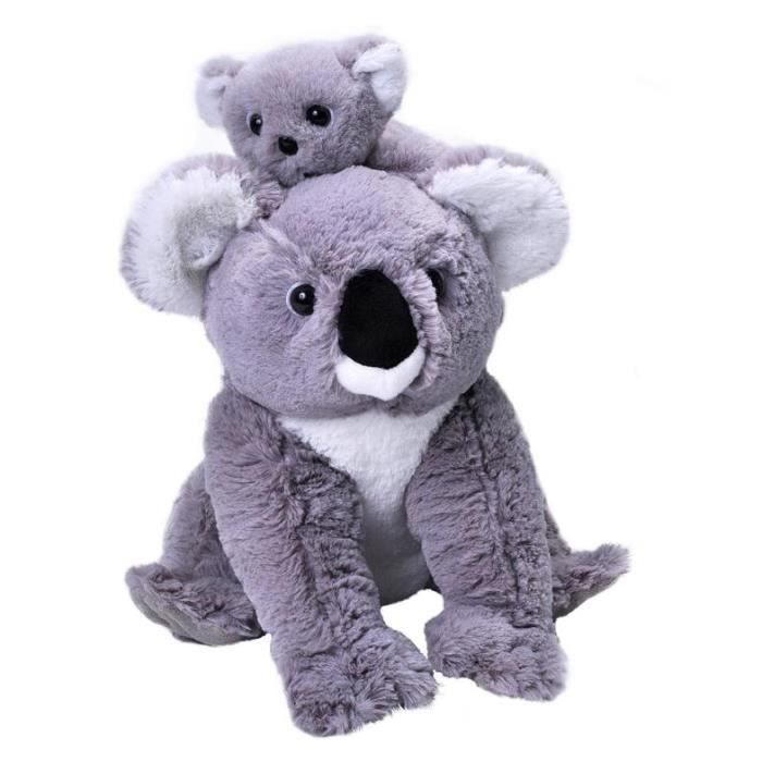 Peluche - wild republic - koala - 30 cm - gris - 2 pièces