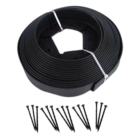 Landscape Edging Border No Dig All-weather Garden Isolation Edging Border with Spikes Easy-to-Install