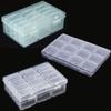 Plastic Transparent Storage Box DIY Earrings Storage Case  Jewelry Storage Accessories