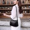 Women Travel Messenger Bags Lightweight Multi-Layer Classic Shoulder Bag Soft Surface Vintage Crossbody Purse