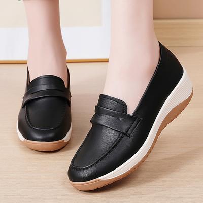 Мода Большой Размер Мягкая Подошва для Удобных Леггинсов Мамы Обувь Повседневная Обувь Обувь на Плоской Подошве Легкая Нескользящая Обувь Женская Тренд 2025