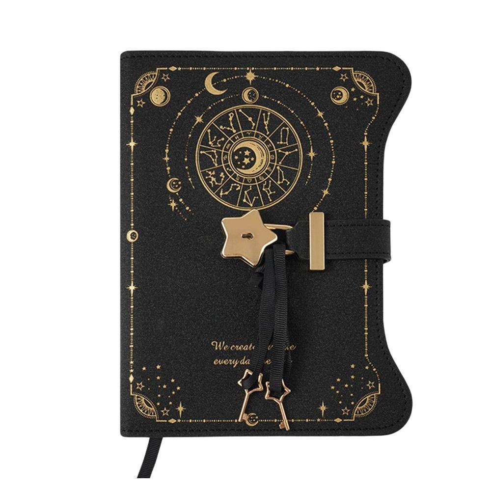 B6 Size Notebook with Love Lock Keys Notepad Simple Diary Notebook