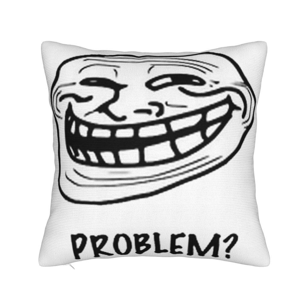 Мем Trollface Rage Comic Смешная Шутка Тролля Интернет Наволочки Винтажная Наволочка Для Свадебной Вечеринки Домашний Декор Чехол на Подушку