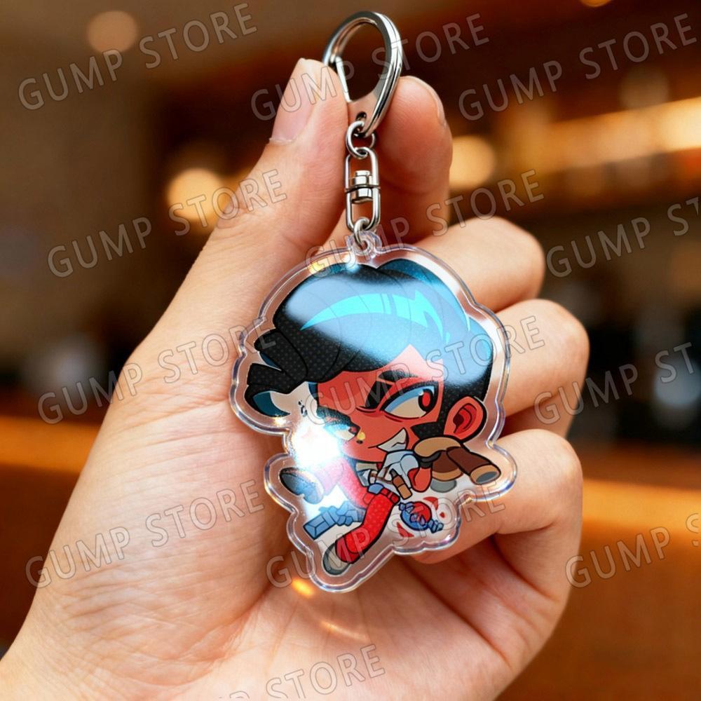Cute Deadlock Charms Chibi Keychain for Accessorie Shiv Pocket Doorman Drifter Mina Ivy Lash Paige Keyrings Jewelry Manga Gifts