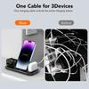 3 In 1 Wireless Charger Foldable Fast Charging Station for iPhone 14 13 12 11 Pro Max X XS XR 8 Plus Apple Watch 8 7 Airpods Pro