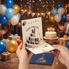 Объемная открытка-торт 3D Pop Up, открытка на День Рождения с вырезанием из бумаги, складная открытка-торт, красочная открытка-сюрприз "С Днем Рождения"