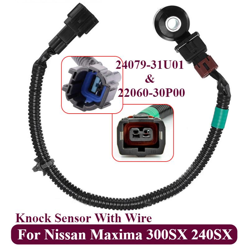 Датчик детонации с проводом 24079-31U01 и 22060-30P00 для Nissan Maxima 300SX 240SX 2407931U01 2206030P00