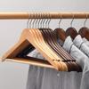 Durable Wooden Clothes Hangers Notches Design Non-Slip Coat Hangers New Wood Hangers  For Shirts