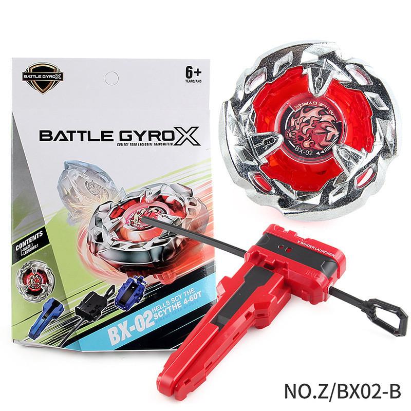 Premium Z Brand Shattering Gyro X Series 6 Designs Bx Gyro Boxed Warfare Gyro With Launcher Handle Heavy-duty Build Z/bx03-b Boxed 164g