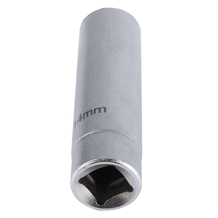 Магнитный свечной ключ 65 мм 3/8 14 мм Инструмент для снятия свечей зажигания Хром