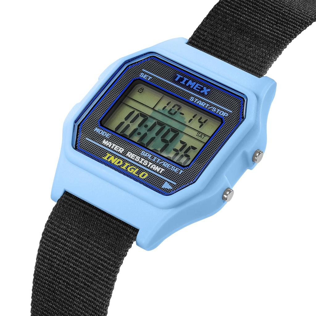 Watch PAC MAN Digital Light Blue Dial Resin Plastic Quartz 3 ATM Water Resistant 30MM Watch TW2V94100 Light Blue [TIMEX] [Item]