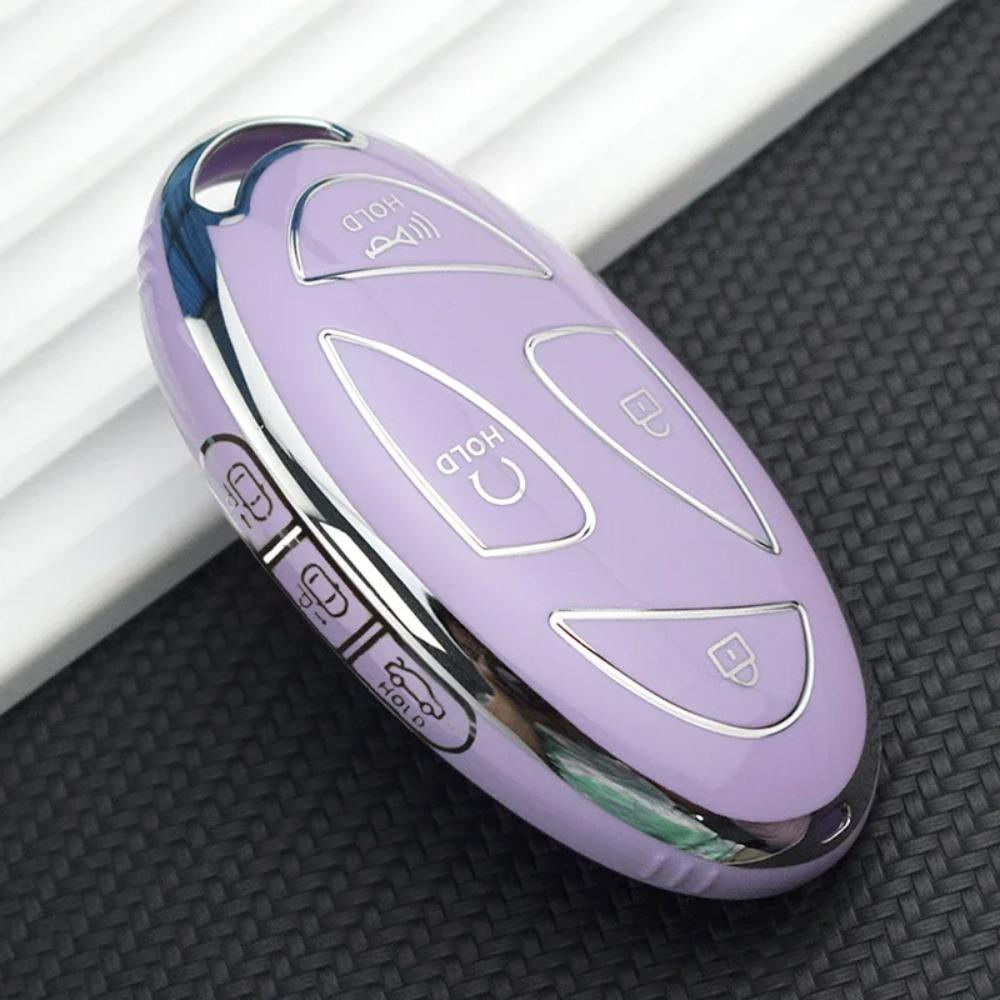 Smart Remote Key Shell Fob TPU Car Key Case for Hyundai 5/7 Buttons Grandeur GN7 KONA Ev 2023 Lonic 6 Auto Cover Accessories