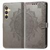 For Samsung Galaxy S25+ Case Mandala Embossed Design Leather Wallet Phone Cover Stand