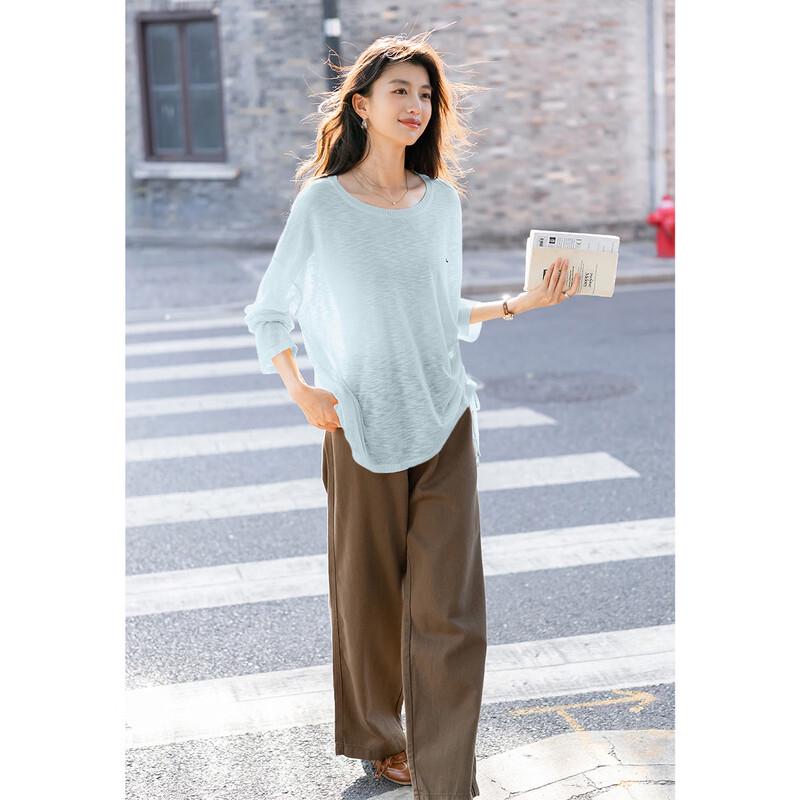 Mocana Loose Fit Dopamine Long Sleeve Knit Top