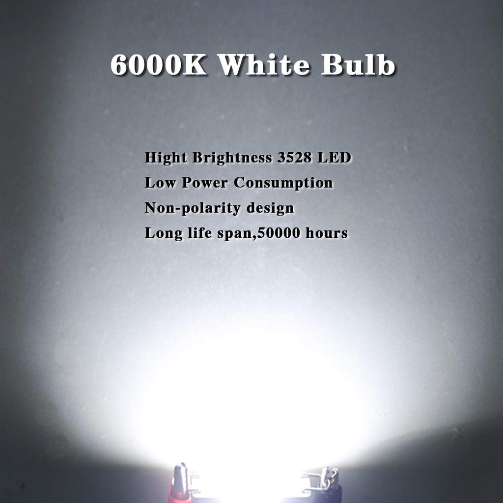 iBrightstar 9-30V Extremely Bright 561 562 567 564 Festoon Error Free 1.73" 44mm LED Bulbs for Interior Map Dome Luggage Compartment Lights, White