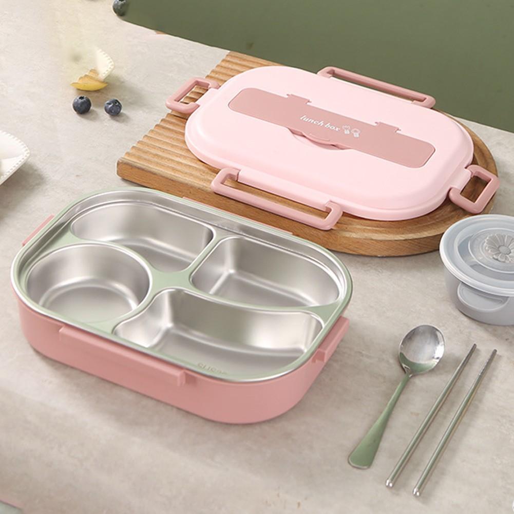 Ланч-бокс 22x14x7 см, чаша из нержавеющей стали 304, палочки для кемпинга