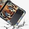 Чехол для телефона Z Flip 4 для Samsung Galaxy Z Flip 3 5G ZFlip3 Flip3 zflip Flip4 черный жесткий чехол для ПК тигр лев леопардовый чехол