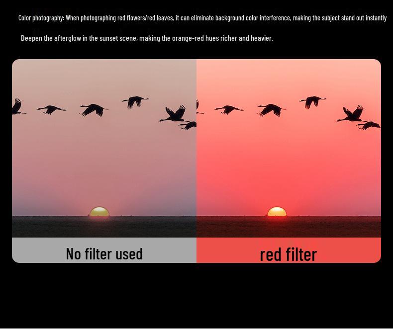 MECO Красный фильтр полного цвета для морских аквариумов: Улучшение коралловых эффектов для зеркальных, беззеркальных камер и мобильных объективов